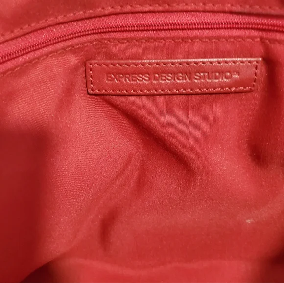 Express Design Studio Large Leather Tote - Picture 2 of 7